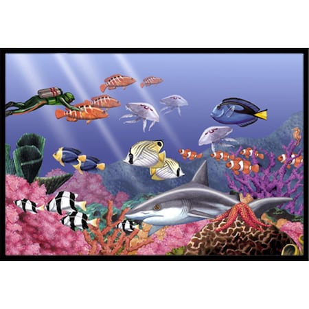 Carolines Treasures Undersea Fantasy 5 Indoor and Outdoor Mat- 24 x 36 in. PTW2030JMAT